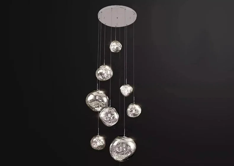 Modern Home Decor Led Ceiling Lamps Pendant Light Chandeliers hanging Light Fixture For Staircase Living Room Indoor Lighting