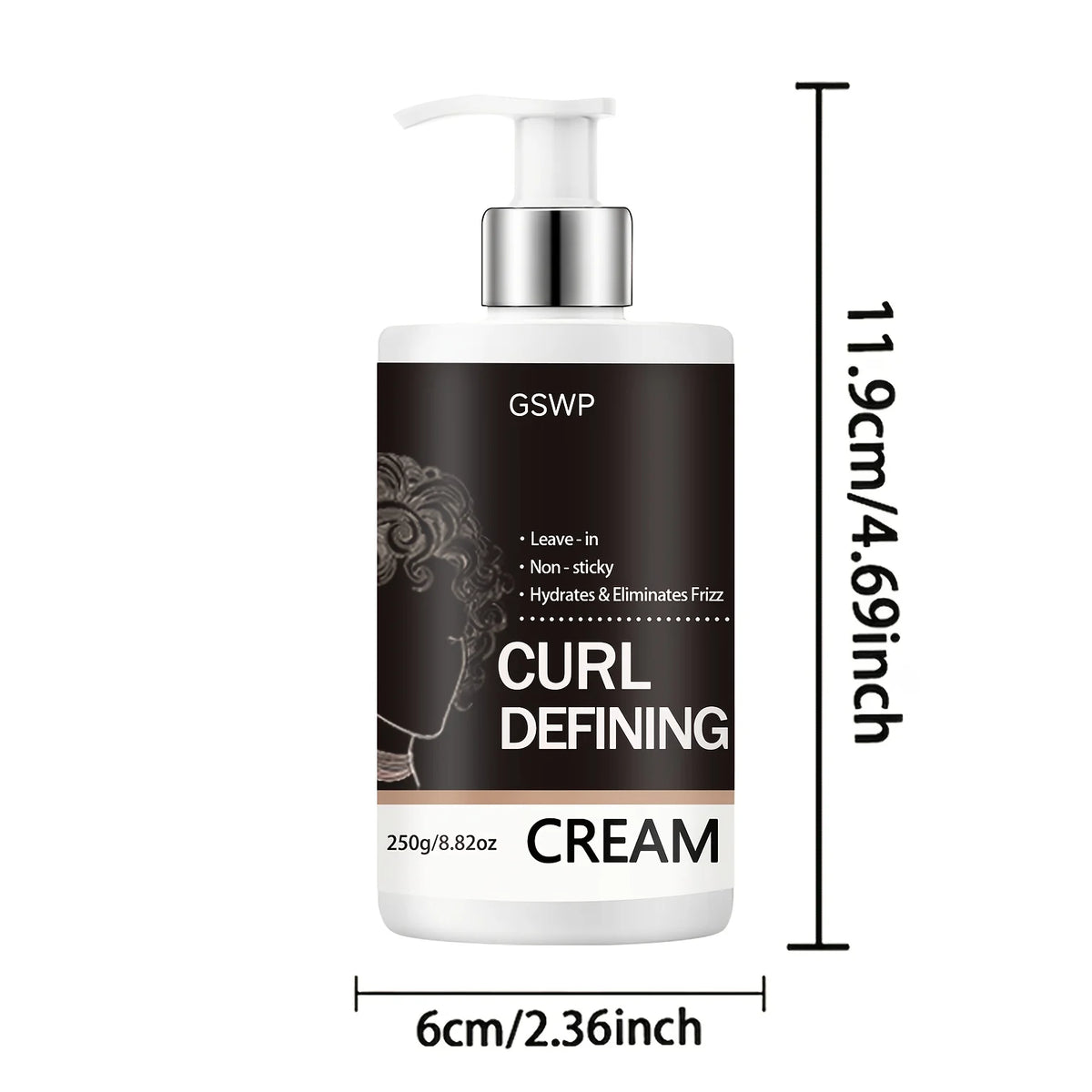 GSWP Men's Curl Moisturizing Cream, Provides Long-Lasting Curl Effects, Deep Moisturizing, Long-Lasting Curl Control. 250/500g