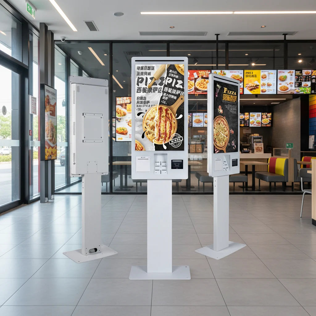 21.5'' Self-service Call System for McDonald's Kiosk Payment Method Credit Card Scanner Restaurant Self Ordering Kiosk