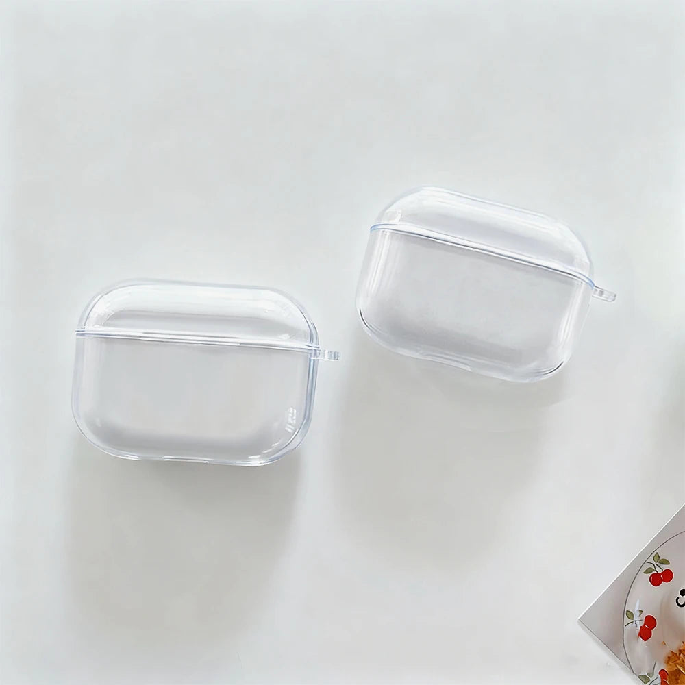 Clear Soft TPU Earphone Case For Airpods Pro 3 Pro 2 Pro Shockproof For Airpods 4 3 2 1 Bluetooth Wireless Earphone Cover Solid