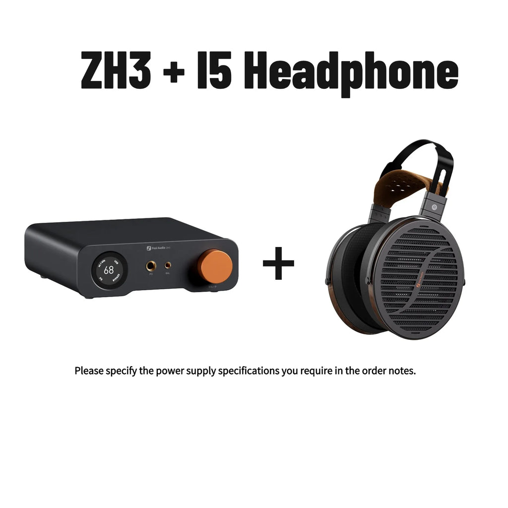 Fosi Audio ZH3 HIFI Headphone Amplifier AKM4493SEQ Desktop DAC Fully Balanced Preamp with Remote 12V Trigger Input