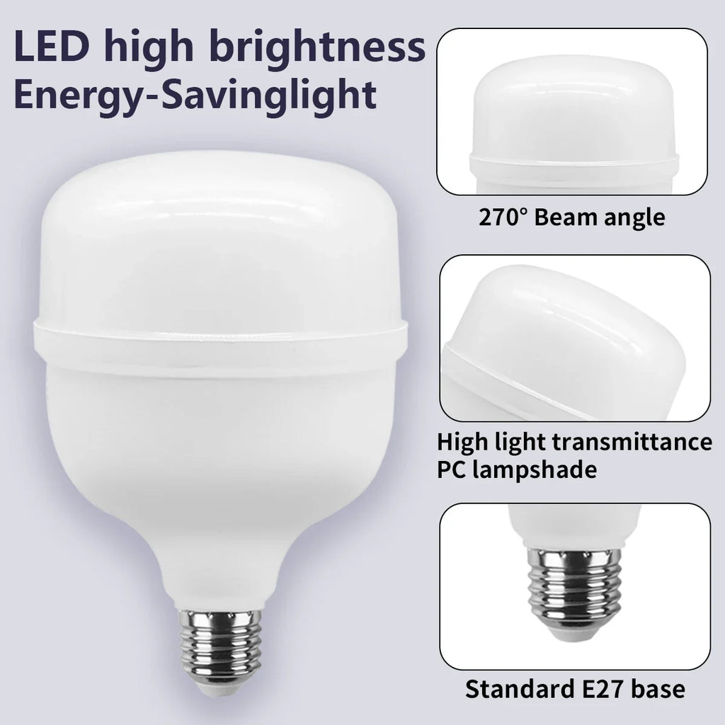 1-5pcs 50W 10W 5000lm Super Bright LED Bulb AC 110V 220V E27 LED Lamp Lampada LED Light Illa Lighting Lamp for Home Livingroom