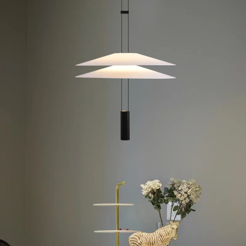 Modern Pendant Light Minimalist Circular Hanging Lamp for Living Room Dining Room Bar Dining Table Decorative Lighting Fixtures