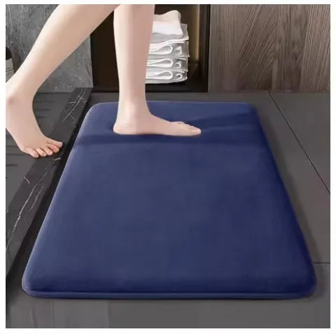 Super Absorbent Floor Mat Coral Velvet Bathroom Mat Anti Slip Door Mat Bathtub Beside Carpet Laundry Room Home Decoration