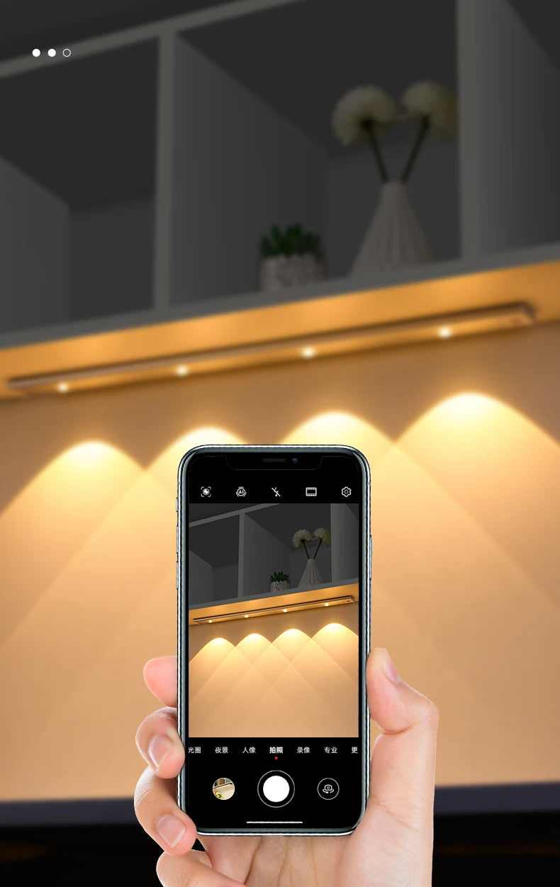 Motion Sensor Light LED Sensor Lamp Wireless Ultra Thin USB LED For Kitchen Cabinet Bedroom Wardrobe Indoor Lighting Night Light