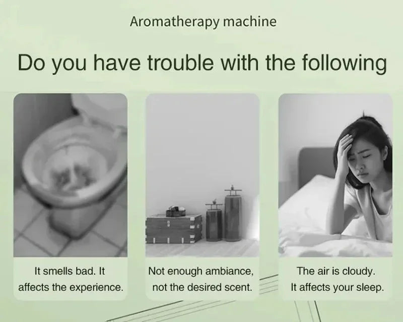 Aromatherapy Machine Essential Oil Humidifier Portable 5-speed Digital Display Automatic Aromatherapy Spray Deodorize Purify Air