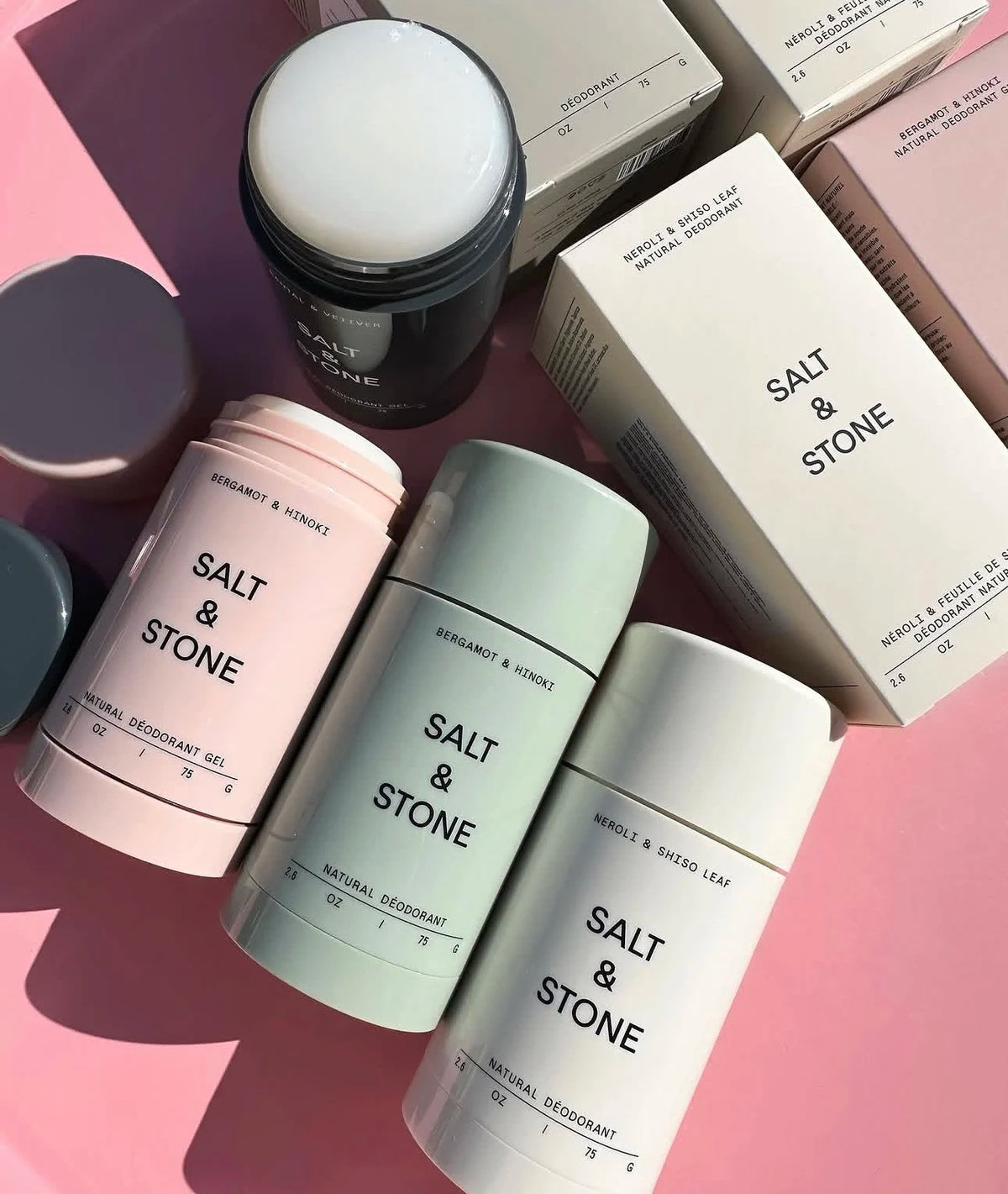SALT& STONE Brand Deodorant Black Rose Oud Neroli Basil Eliminate Body Odors Fragrance Blam Stick Unisex Natural Plant Deodorant