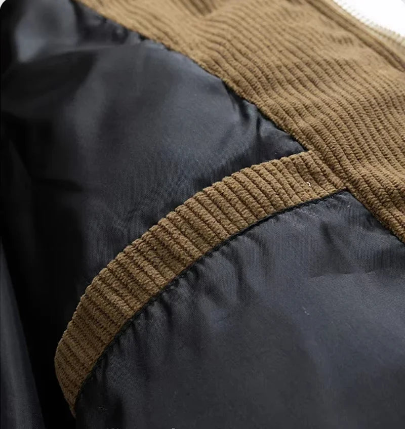 Men's Winter Jacket Hooded Casual Warm Cotton Jacket Thickened Fleece Lined Zipper Front Parka Winter Cold-Proof Coat Male 2026