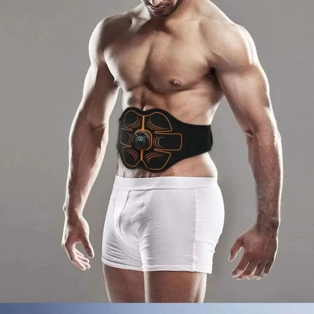 Electric Abdominal Belt Waist Trainer Wireless Abs Trainer USB Recharge Portable EMS Muscle Stimulator Body Slimming
