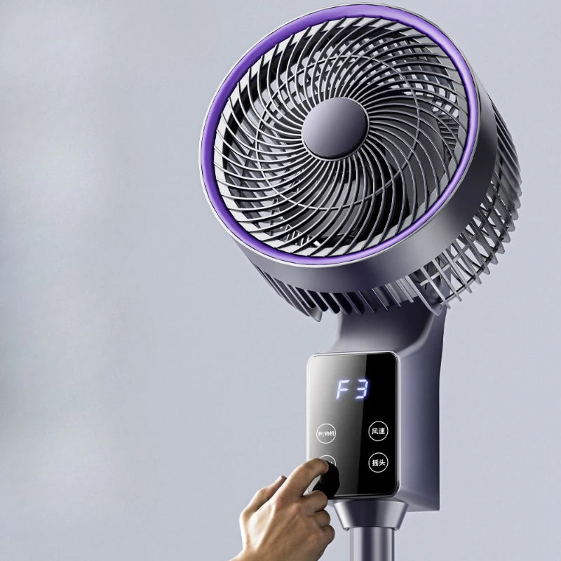 Air Circulator Fan with Aroma Diffuser,Long-Distance Oscillating Floor Fan for Home/Dorm,Energy-Saving 3-Speed Quiet Desk Fan