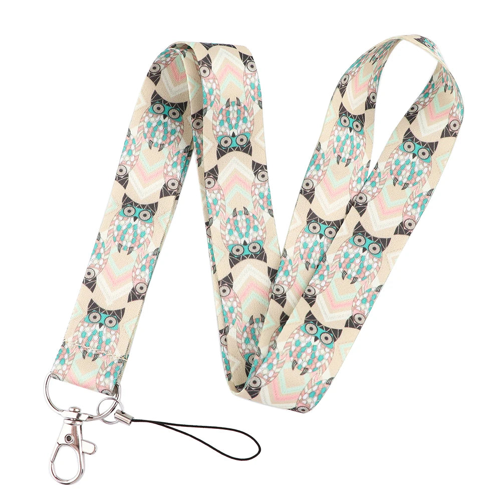 100 Designs Cute Art Lanyard for Keys Chain Badge Holder ID Credit Card Pass Hang Rope Lariat Mobile Phone Charm Accessories