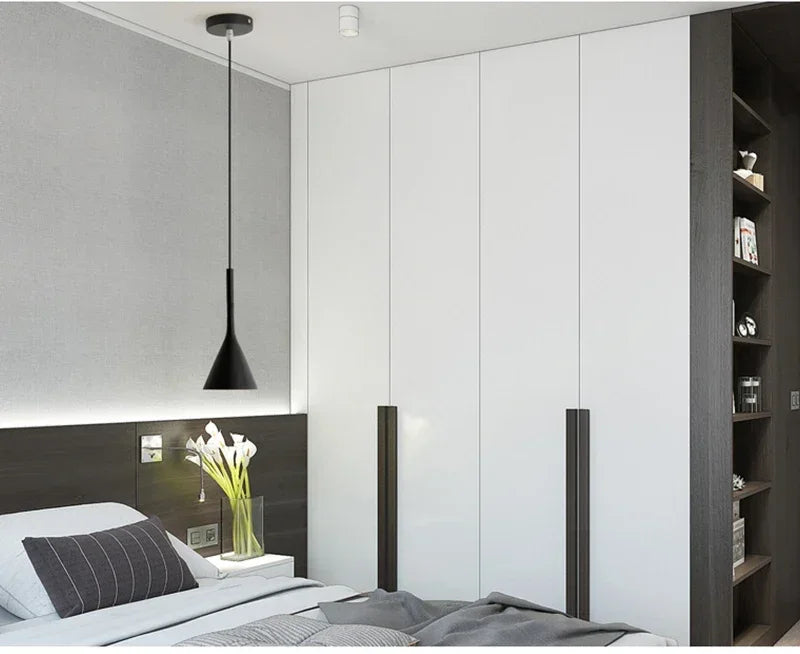 Modern Led Pendant Lights  White Light E27 for Kitchen Fixtures Bedroom Table Dining Room Hanging Lamp Lampshade Home Chandelier