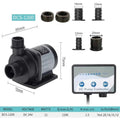 100-240V 12W 1200L/h Variable Frequency Water Pump Energy-saving Water Pump Adjustable Energy Water Pump Submersible Pump
