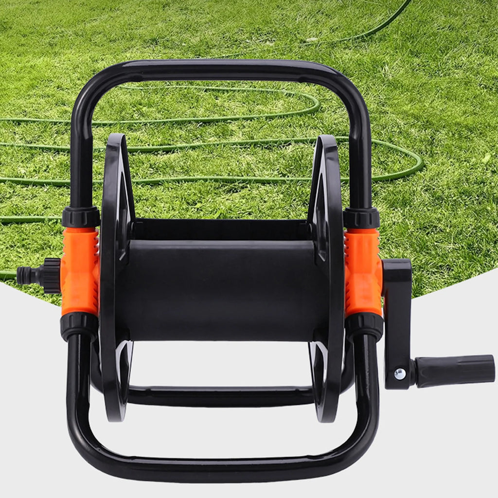DIY Hose Reel Multi-Purpose Water Pipe Storage Rack Wear Resist Single Arm Pipe Coiler Portable Home Garden Hose Storage Stand