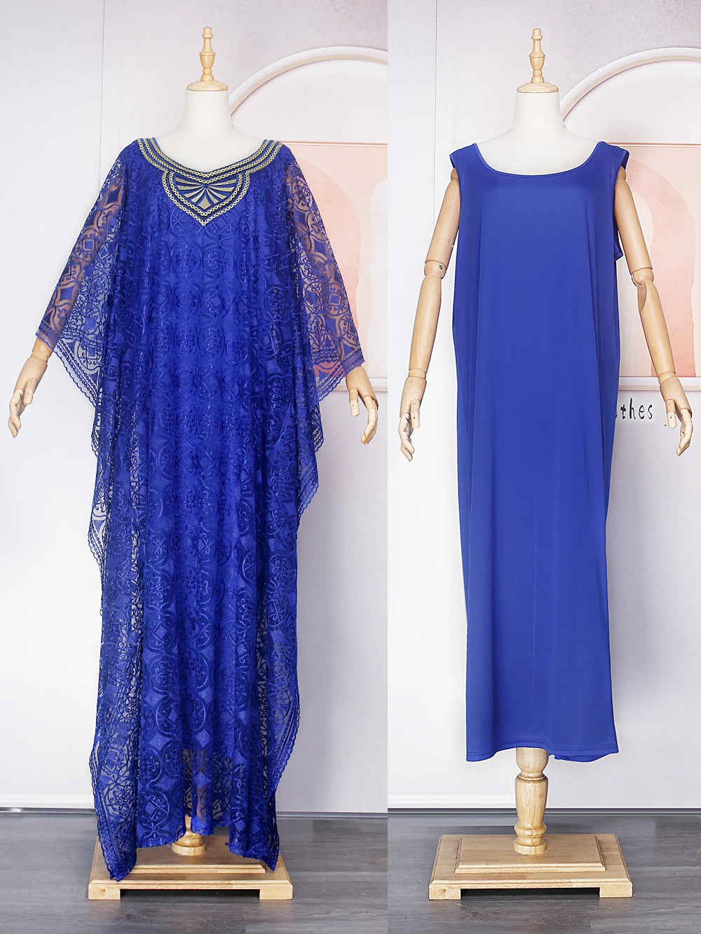 Loose Lace Dresses For Women Wedding Party Evening Gown African Traditional Dress Two Piece Set Clothing 2026 Dubai Hijab Abayas