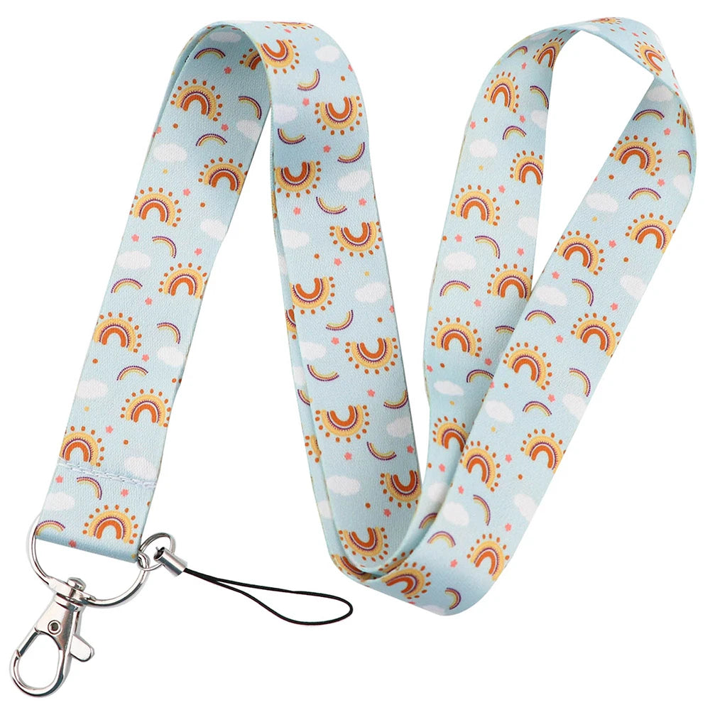 100 Designs Cute Art Lanyard for Keys Chain Badge Holder ID Credit Card Pass Hang Rope Lariat Mobile Phone Charm Accessories