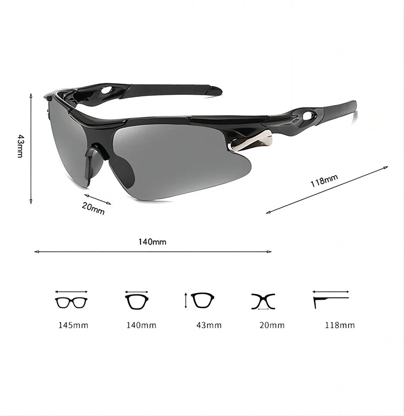 Sports Sunglasses for Men, Road Bicycle Glasses, Mountain Cycling Riding Protection Goggles, MTB Bike Sun Glasses, RR7427