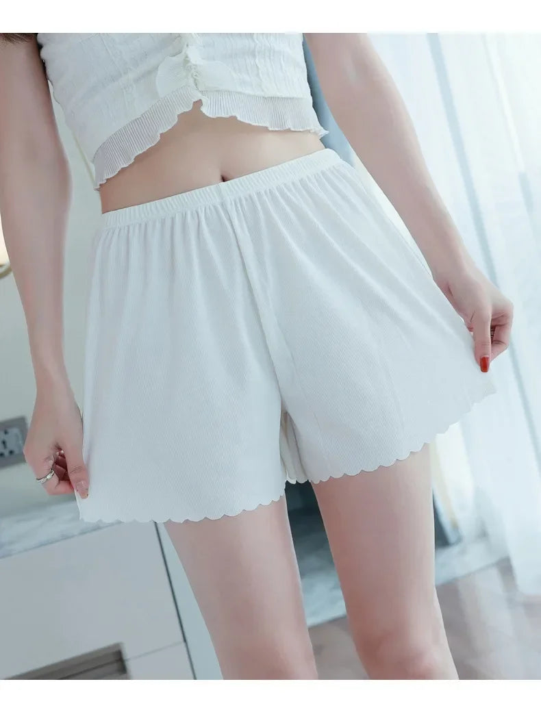 Home Casual Women's Shorts Summer Thin Safety Pants Women's Anti-slip Safety Pants Ice Silk Leggings Wearing Loose Shorts Women