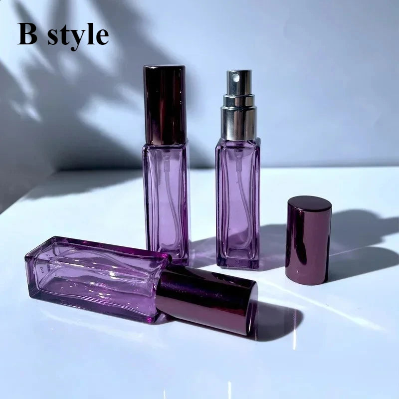 3pcs 5ml 10ml High Quality Perfume Spray Bottle Empty Glass Parfum Atomizer Travel Cosmetic Bottl Sample Vials Refillable Mini