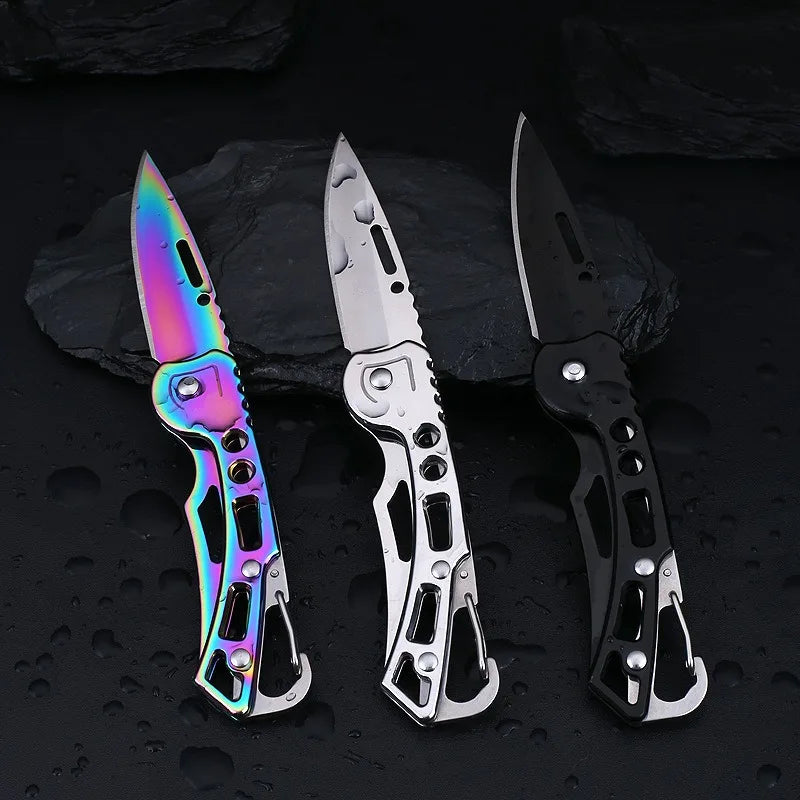 Multi-function Stainless Steel Folding Knife Katana Samurai Sabre Hanging Vegetable Fruit Knife Kitchen Gadgets Home Accessory