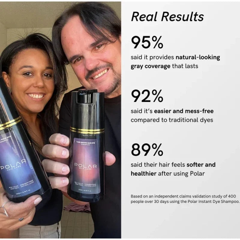 Hair Dye Coloring Shampoo 3 in 1 Instant Hair Dye Shampoo Nourish Long Lasting Color Dye For Women Men Gray Hair Coverage 200ML