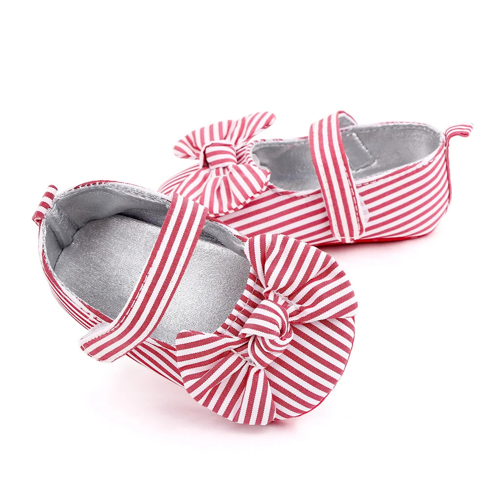 Baby Girl Princess Shoes Soft PU Classical Bowknot Beautiful and Cute for Newborn Girl Spring and Summer Prewalking 2023 Fashion