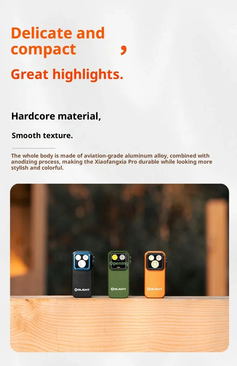 OLIGHT Oclip Pro S Mini Flashlight 600LM EDC Portable Headlight with 5 Light Modes Emergency Signal for Outdoor Use Outdoor Gear