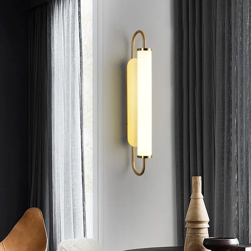 LED Modern Wall Lamps Nordic Simple Living Dining Room Bedroom Wall Light White Acrylic Indoor Home Decor Stairs Lights 90V-260V