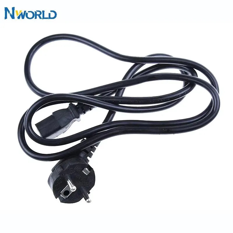 1.5m 5FT 3 Pin 18 AWG 60C 250V US Plug Universal Power Cord Cable For NEMA 5-15P To IEC320C13 Black PWC75A150US