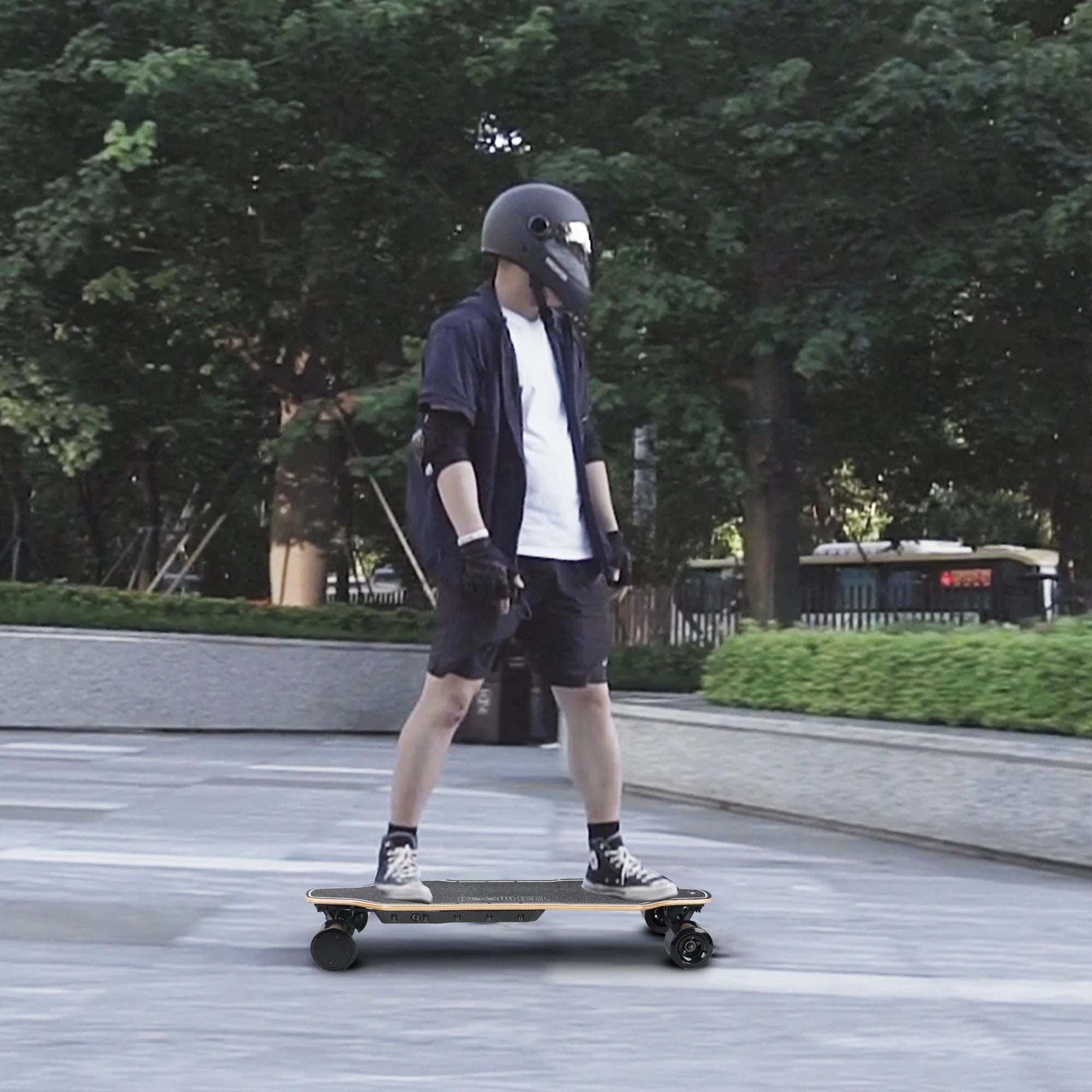 3500W*2 Belt Motor 15Ah Battery High Speed Electric Maple Bamboo Deck 50KM Range Mountain Long Board Skateboard
