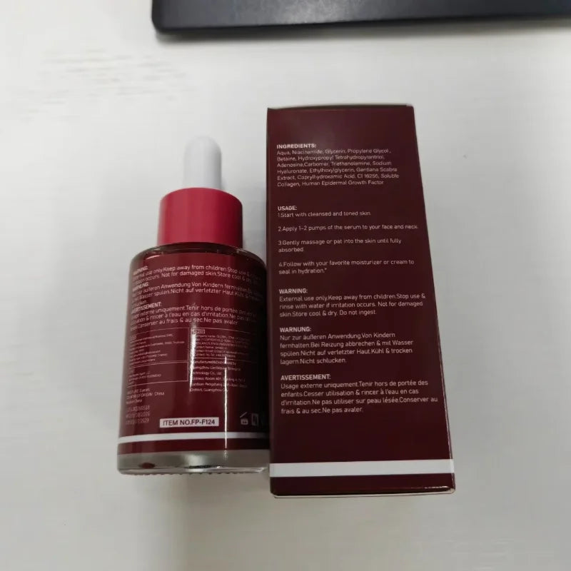 Niacinamide Collagen Firming Facial Serum 30ml EGF NAD Red Bottle Essence Improve Rough Skin Reduce Fine Lines Korean Skin Care