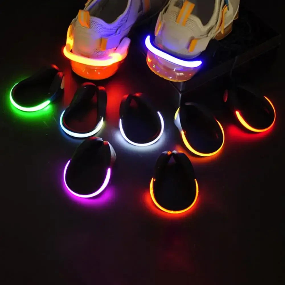 Shoe Clip Lamp Multiple Lighting Modes LED Shoes Light Simple Installation Sports Shoe Light  Night Running Shoe Safety Light