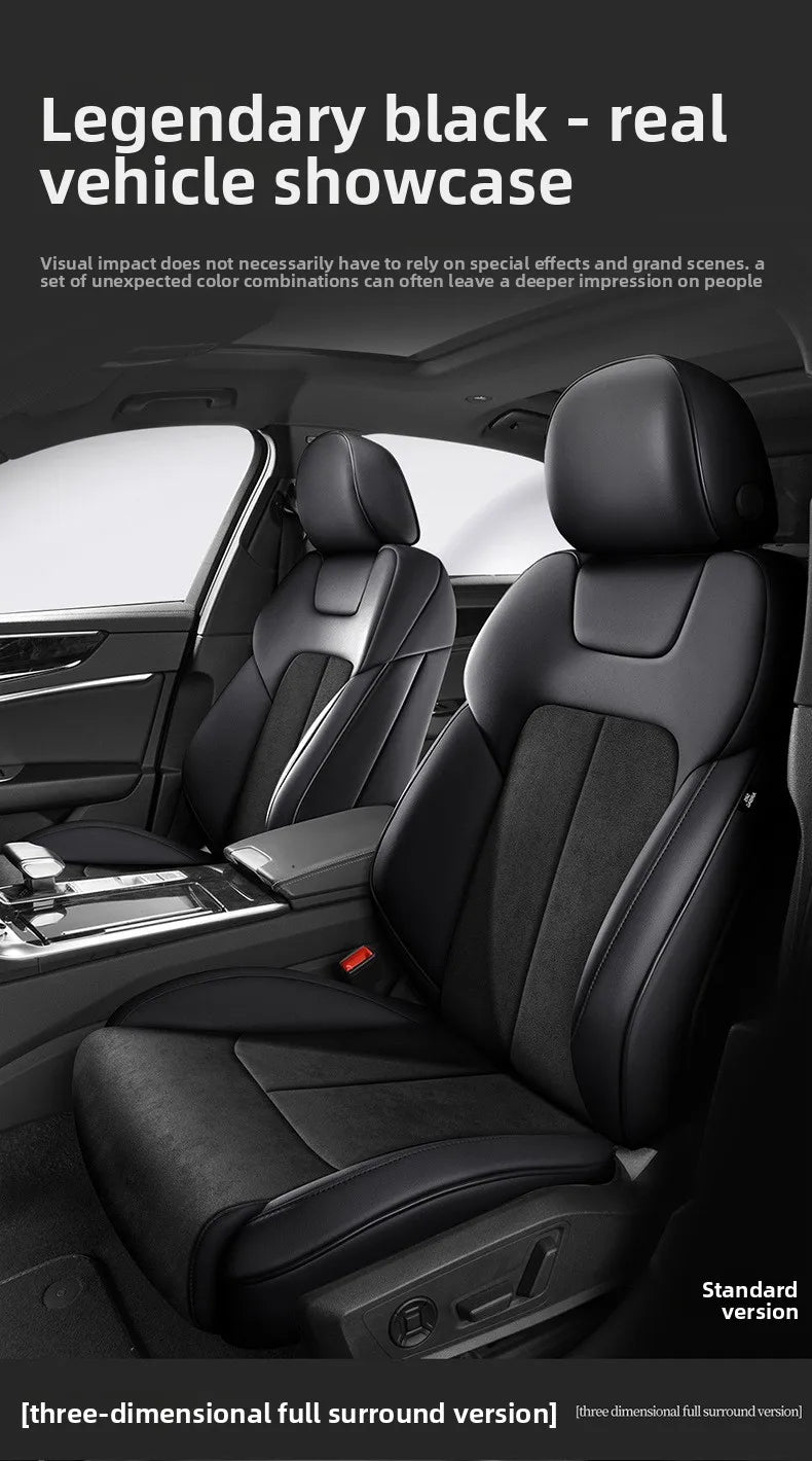 Custom Fit Full Luxury Car Seat Cover Car SUV Full Seat Set Perforated Genuine Leather for Various Models Contact Seller JJ208
