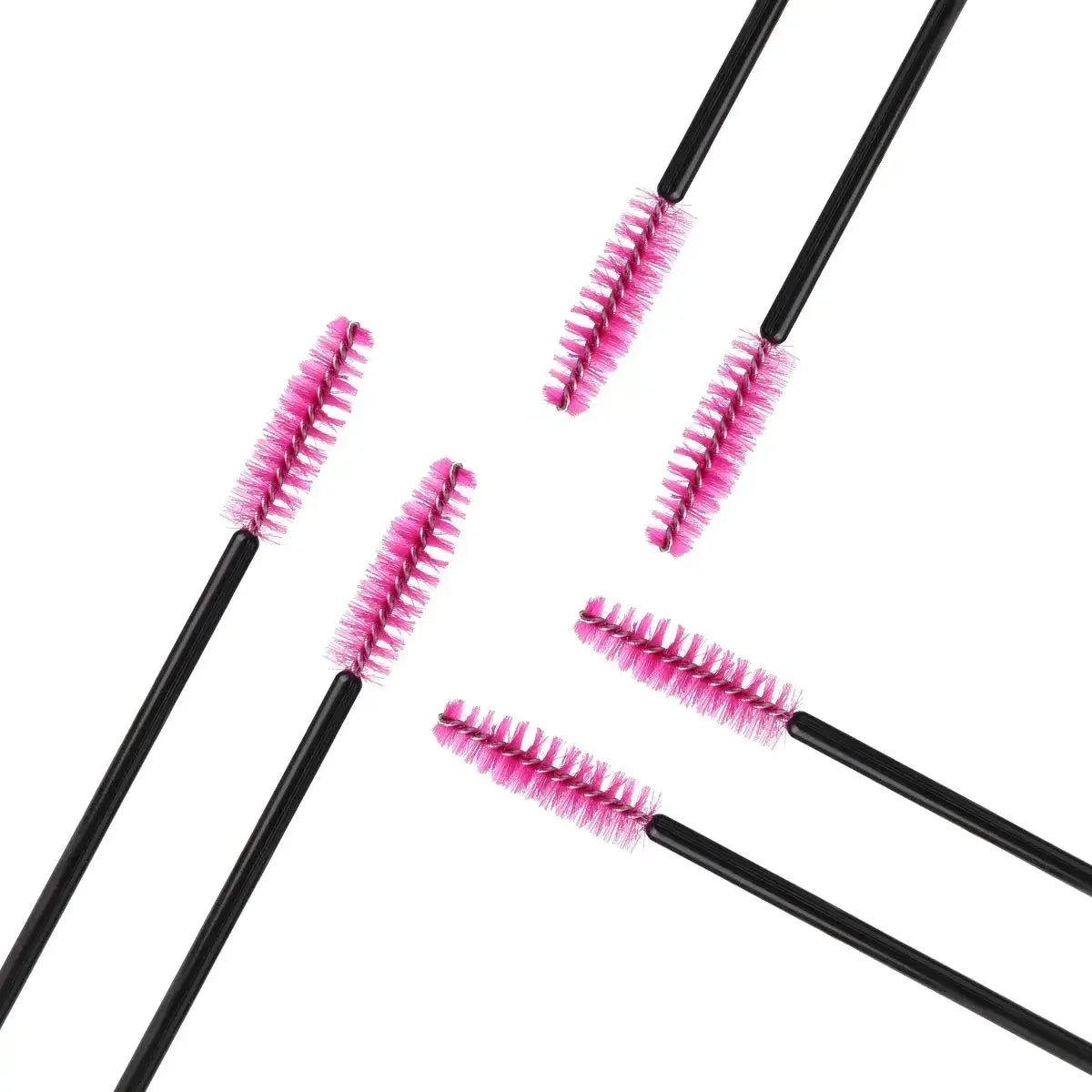 100Pcs Disposable Micro Eyelash Extension Makeup Kit Eyelash Brush Mascara Wands Applicator Spoolers Eyebrow Comb Brushes Lashes