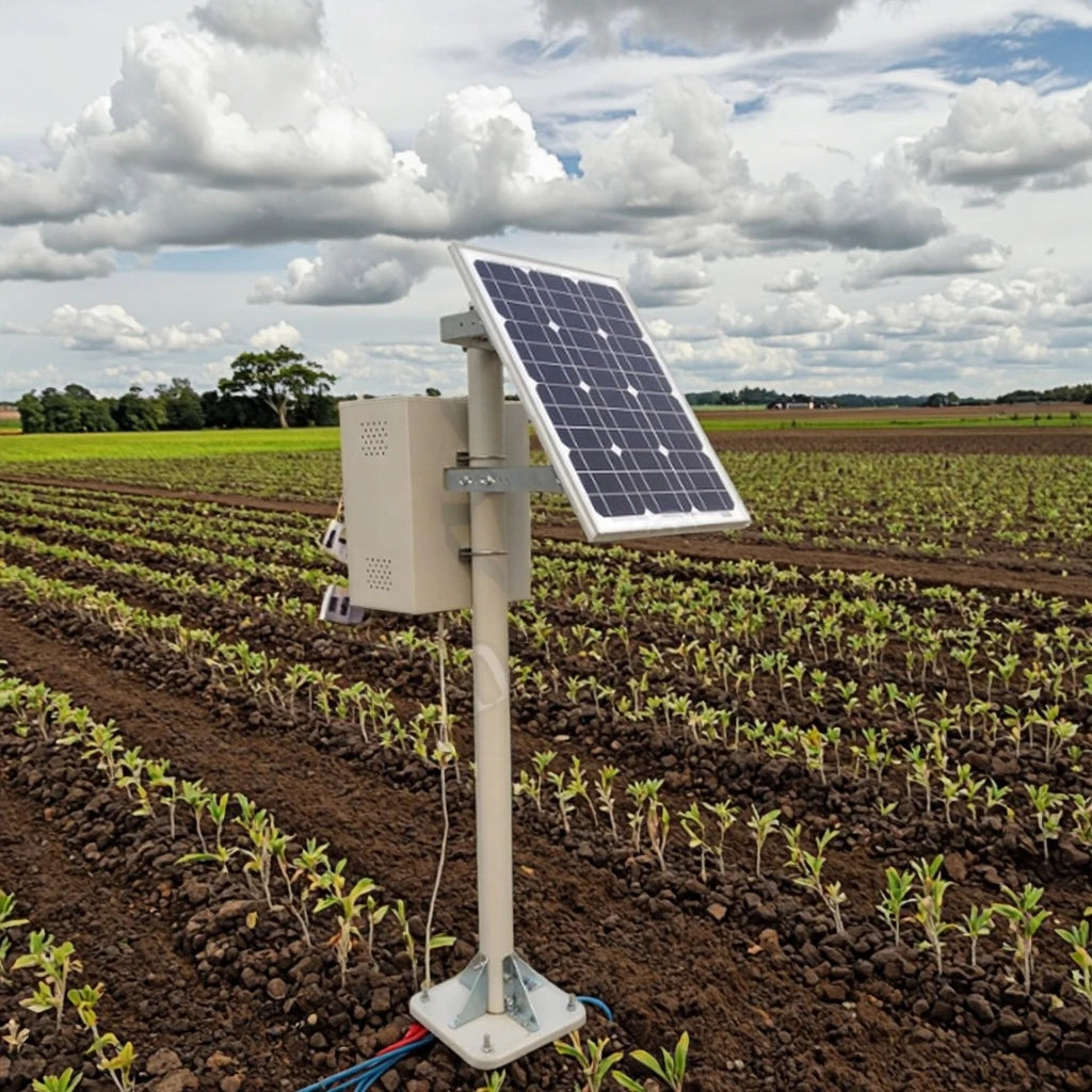 Soil Moisture Sensor Monitoring Solar Power Station Monitor System Portable Solar Power Station