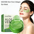60pcs Aloe Vera Collagen Eye Mask Improve Dark Circles Eyes Bags Moisturizing Reduce Wrinkles Eye Patches Eyes Skin Care Product