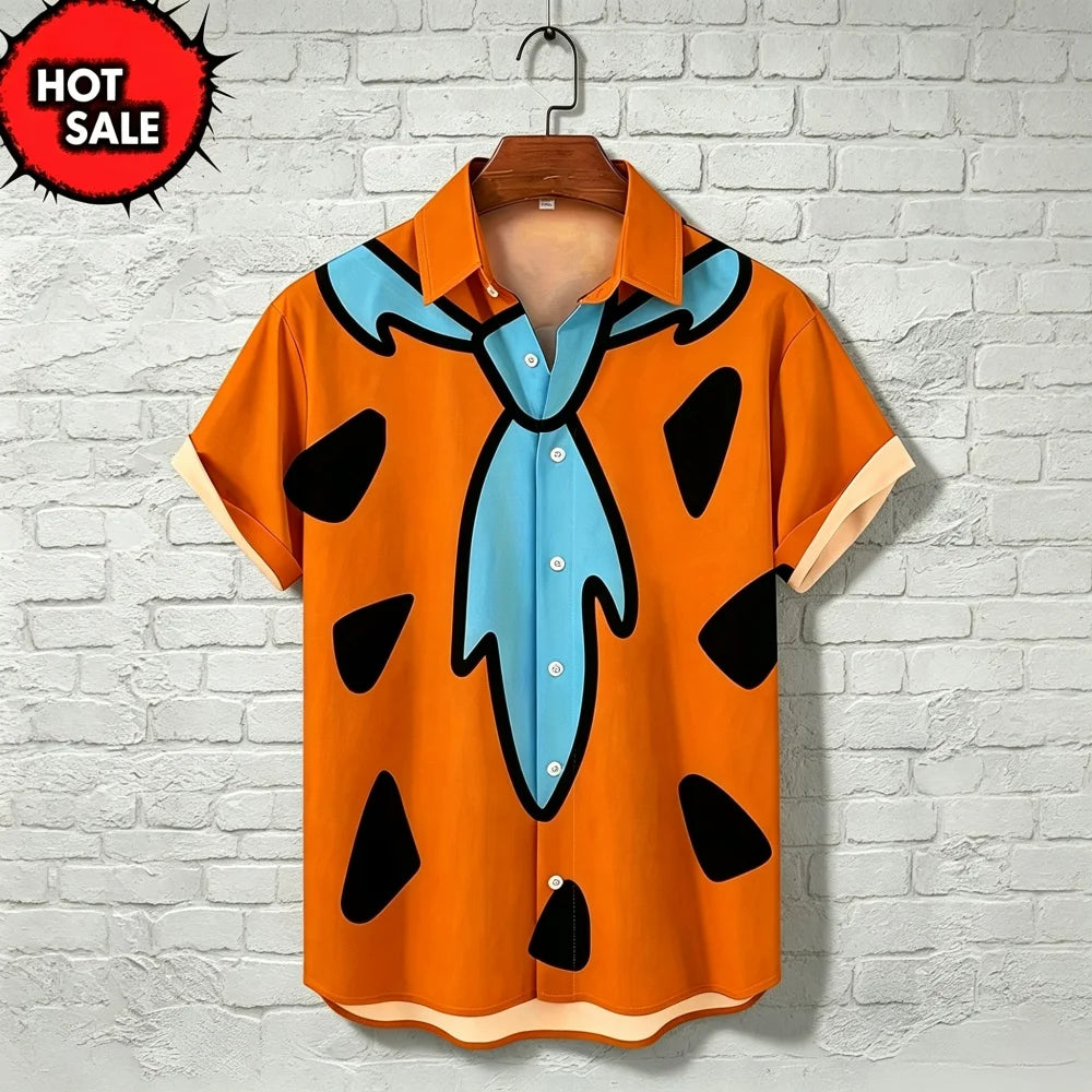 2025 Hawaii Men's Shirts 3d Printed Loose Plus Size Shirts and Blouses High Quality Men's Clothing Beach Party Sweatshirts