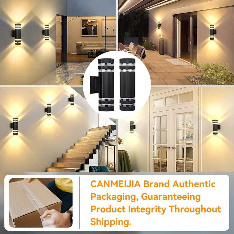 Outdoor LED Wall Lights  Replaceable Light Bulb E27 Waterproof Wall Lamp for Modern Home Interior Stairs Lighting Decoration