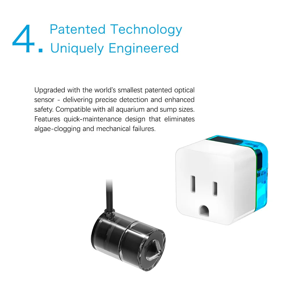 AUTOAQUA Smart Protein Skimmer Security Aquarium Auto Optical Sensor Instant Safety Alarm Patented Marine Freshwater Saltwater
