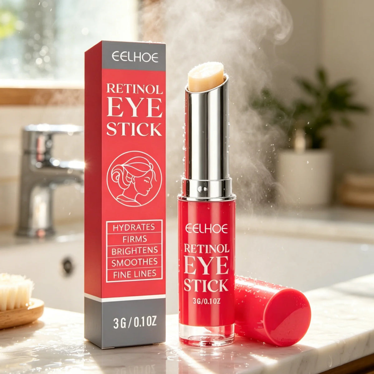 EELHOE Retinol Eye Stick Prevents Dry Skin Smooth Revitalizes Hydrates Eyes Deeply Nourishing Gentle Dark Circle Corrector Stick