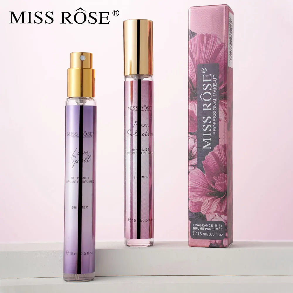 15ml Portable Shimmer Floral Perfume For Women Long‑lasting Light Fragrance Mini Scent Body Mist Daily Cosmetics