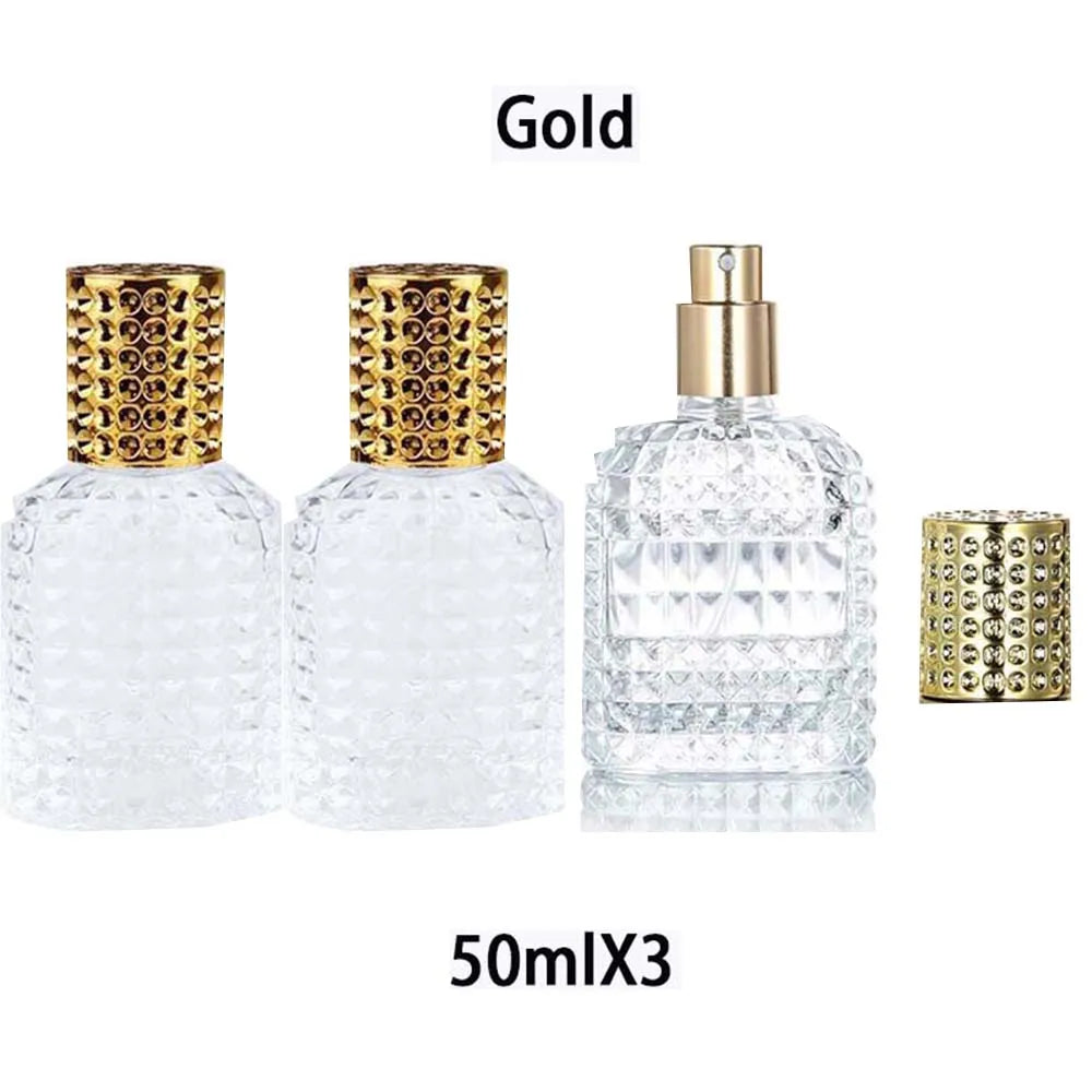 1/3Pcs Mini Perfume Travel Refillable Bottles-5ml Portable Atomizer Sprayer Empty Pump Container for Traveling and Outgoing