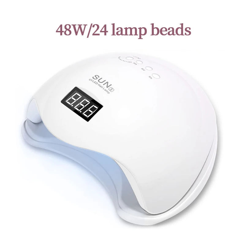 Nail Dryer Gel Nail Polish Curing LED UV Light With 4 Timers Automatic Sensor LCD Display Professional Nail Art Tools Accessorie