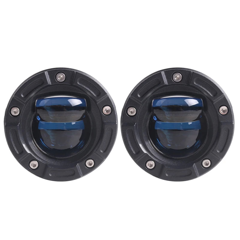 Blue Dual Light Emitting Diode Projector Headlight Car Jeep Motorcycle Spotlight Work Light 40w Smart Car Headlight
