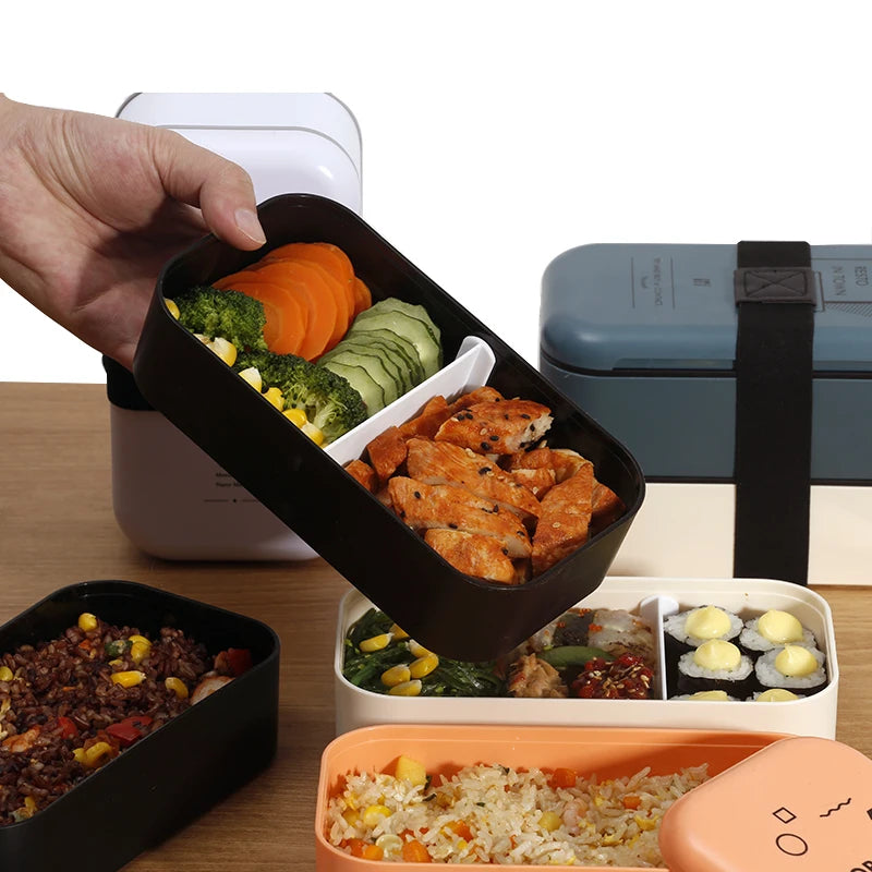Lunch Box Eco Friendly Food Container Bento Microwave Heated Lunch Box for Kids Health Food Box Lunchbox Meal Prep Containers