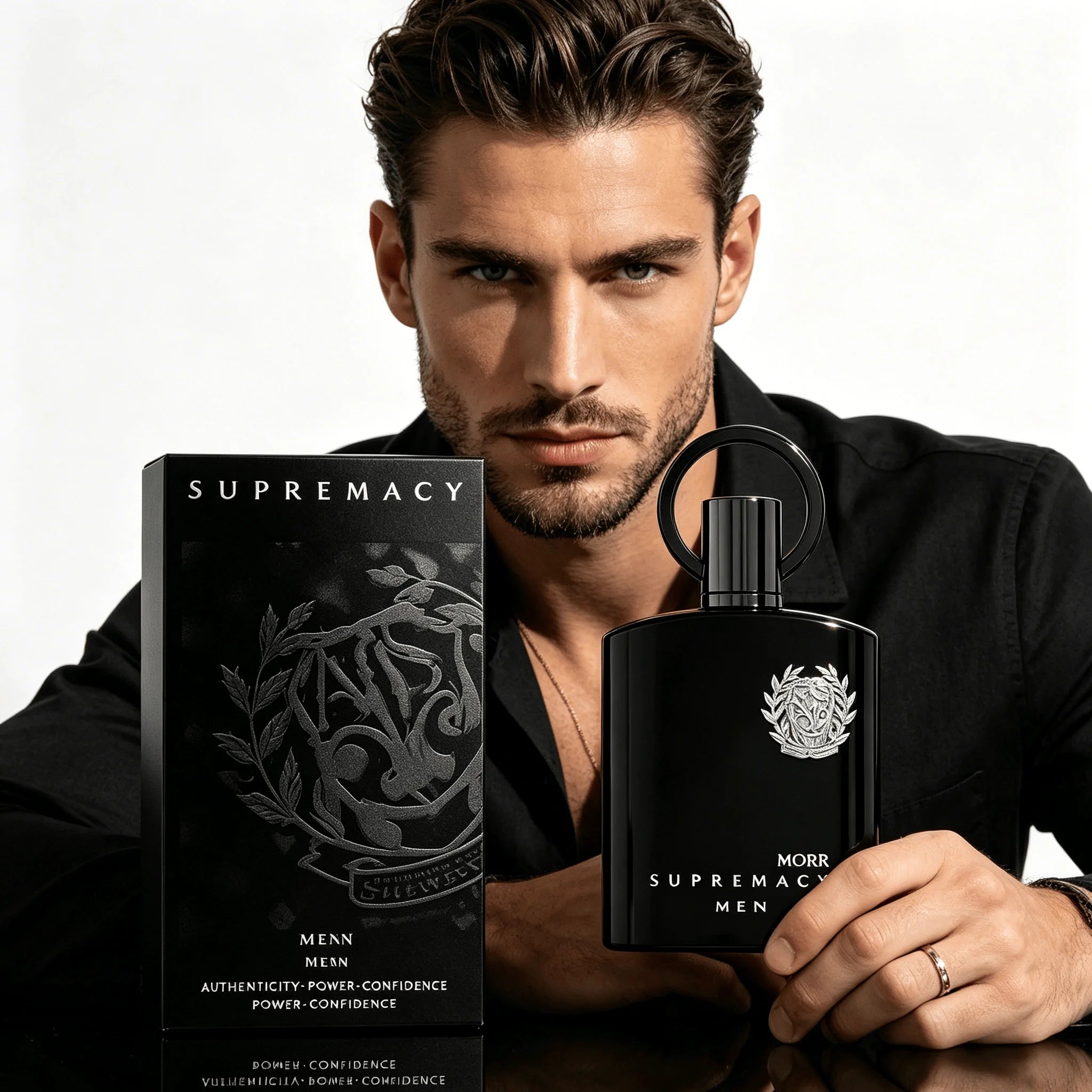 Afnan Supremacy Noir Eau De Parfum for Men, 3.4 Fl. Oz Parfum Long-Lasting Perfume Neutral Citrus Perfumy Fresh Woody Aroma Supreme Incense for Fragrance