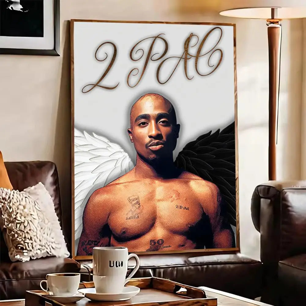 Rapper 2Pac T-Tupac S-Shakur Poster Paper Print Home Living Room Bedroom Entrance Bar Cafe Art Painting Decoration