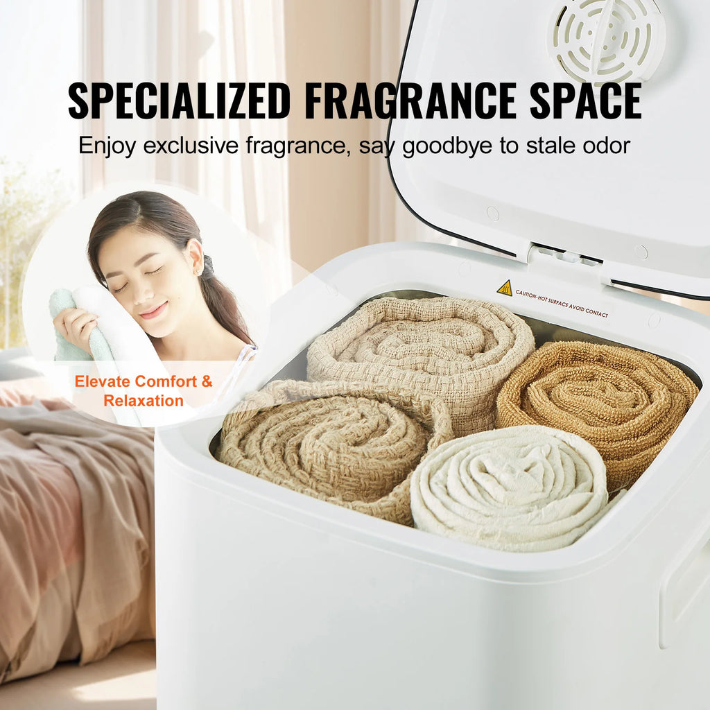 SucceBuy Towel Warmer 20L/25L/35L Towel Warmer Bucket with Auto Shut Off Child Lock LED Screen for Bathroom Spa Bathrobe Blanket