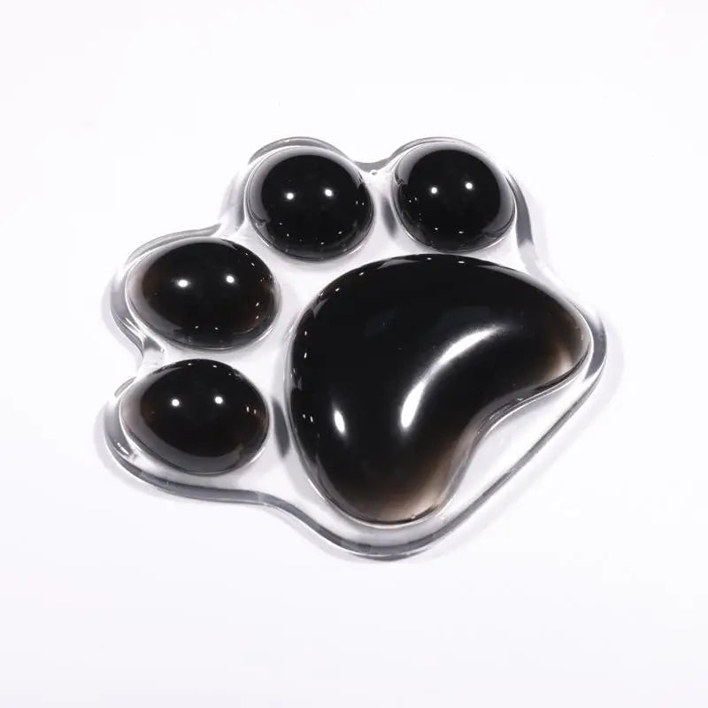Cute Transparent Cat's Paw Shaped Mouse Pad Comfortable Non-Slip Wrist Rest Pad Mouse Wrist Rest Elbow Rest Mat Wrist Support