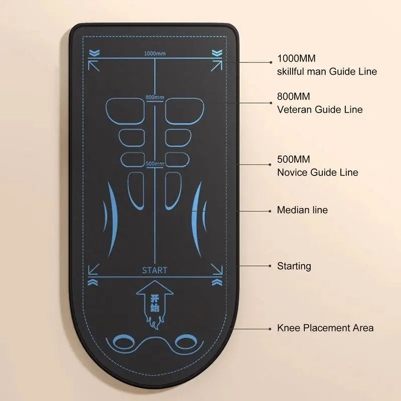Abdominal Knee Mat Non-Slip Knee Mat Ab Roller Abdominal Exercise Mat 7mm Thick Floor Pad Sound Insulation Knee Pad for Gym